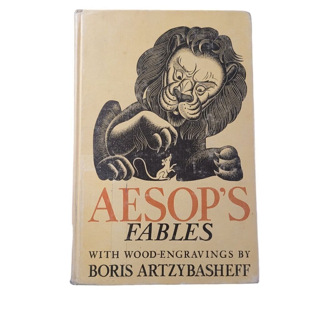 Aesop's Fables with Wood-Engravings by Boris Artzybasheff Rare Book
